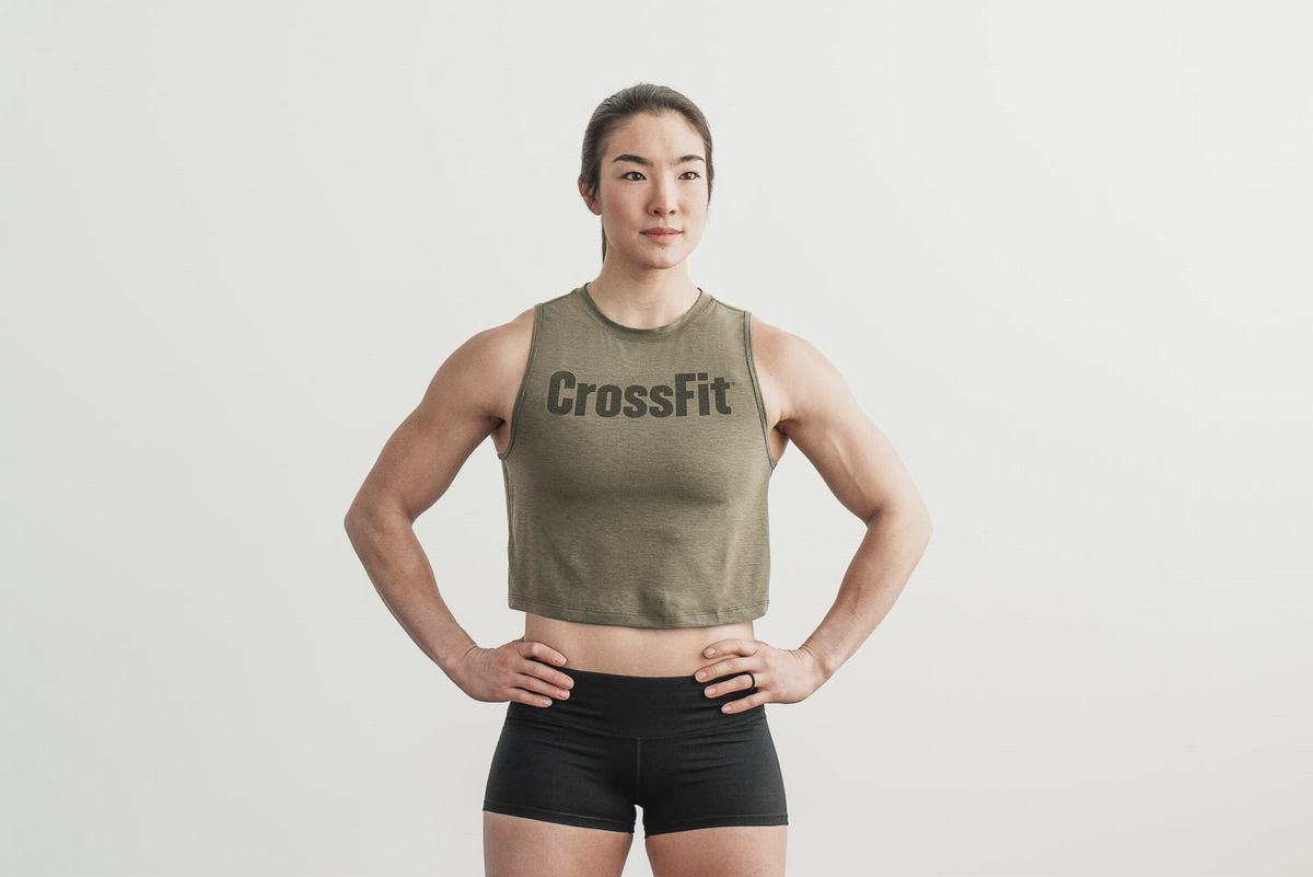 Nobull Crossfit® Muscle Women\'s Tank Tops Green | Australia (SF9872)